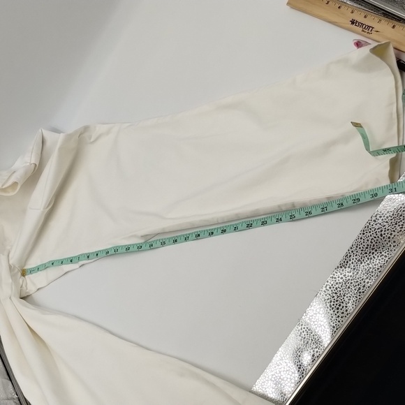 Lauren Ralph Lauren Hi Waist Size 10 White Trouser Pant - Picture 11 of 12